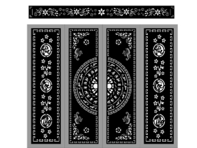 Mẫu cổng phúc lộc thọ cnc