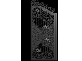 Mẫu cổng rồng hóa nhôm đúc