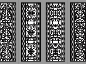 Mẫu cổng tứ quý cnc 4 cánh