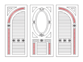 Mẫu cửa cắt cnc đẹp 2D