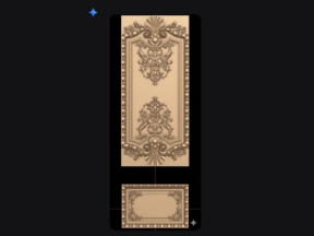 Mẫu cửa chính hoa lá tây cực đẹp