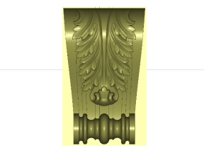 Mẫu Cục chống CNC với họa tiết Hoa lá tây 3D