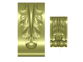 Mẫu Cục chống Hoa lá Tây CNC file Jdpaint 3D