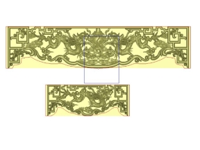 Mẫu dạ bàn thờ rồng cnc đẹp file jdp