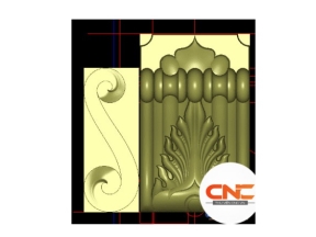 Mẫu đấu cột lá tây cnc thiết kế jdp đẹp mắt