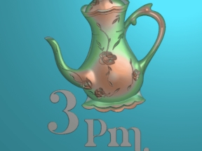 Mẫu decor ấm trà cnc cực đẹp