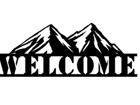 Mẫu decor biển welcome