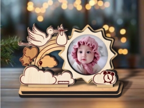 Mẫu decor khung ảnh cho bé