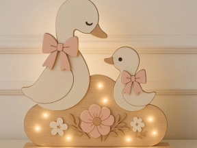 Mẫu đèn con vịt cnc mới
