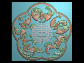 Mẫu Dơi Ngũ Phúc Tròn