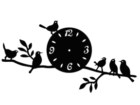 Mẫu đồng hồ đàn chim cnc