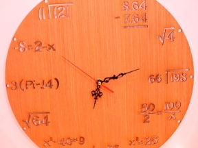 Mẫu đồng hồ toán học độc đáo