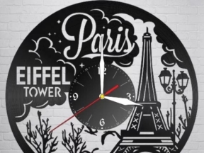 Mẫu đồng hồ treo tường Paris CNC đẹp