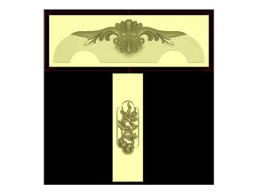 Mẫu ghế hoa lá tây đơn giản file jdp