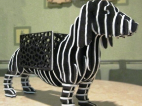 Mẫu ghép con ngựa vằn cnc thiết kế trên cad và corel