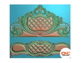 Mẫu giường lá tây cnc thiết kế jdp