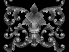 Mẫu gỗ cnc hoa lá tây đẹp