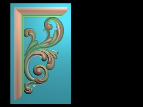 Mẫu Góc lá tây đẹp CNC file Jdp