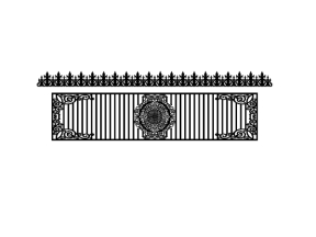 Mẫu hàng rào cnc đẹp  bản vẽ cad có chông