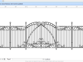 Mẫu hàng rào cổng CNC thiết kế đơn giản