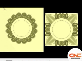 Mẫu hoa đèn trần mới làm cnc thiết kế jdp