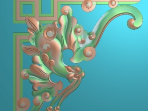 Mẫu hoa góc dơi cực đẹp cnc