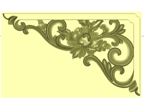 Mẫu Hoa góc hoa lá tây CNC thiết kế tuyệt đẹp