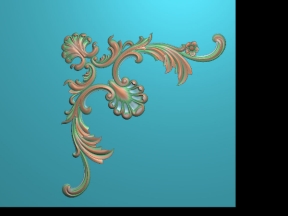 Mẫu hoa góc ốp tường