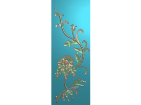 Mẫu hoa lá tây CNC trang trí huỳnh cửa đẹp