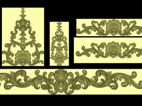 Mẫu hoa lá tây cửa chính jdp