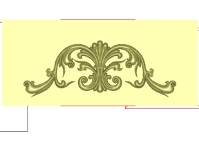 Mẫu hoa lá tây thiết kế trên phần mềm jdp