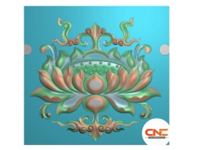 Mẫu hoa sen, hoa sen toa thờ cnc jdp