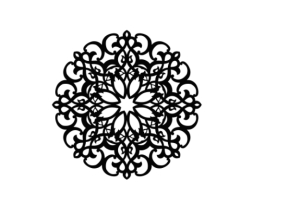 Mẫu hoa văn cnc hình tròn trang trí