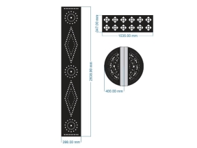 Mẫu hoa văn cổng cnc file cad dxf