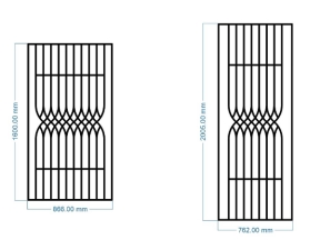 Mẫu hoa văn cửa sổ cửa sắt kính cnc đẹp