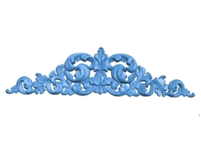 Mẫu hoa văn đỉnh CNC họa tiết hoa lá tây thiết kế trên stl