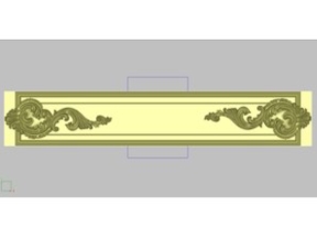 Mẫu hoa văn hoa lá tây đối xứng cnc