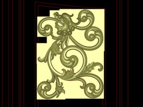 Mẫu hoa văn lá tây hóa rồng nhôm đúc