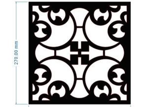 Mẫu hoa văn ô vuông cnc file cad dxf đẹp