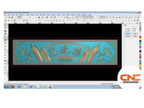 Mẫu hoành phi mai đào đẹp cnc jdp
