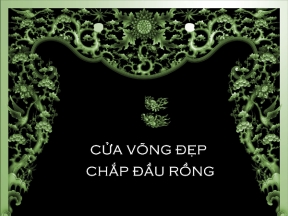 Mẫu Jdpaint cửa Võng chắp đầu rồng