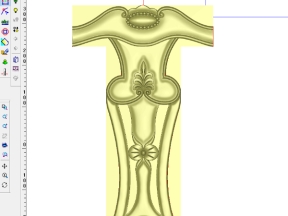 Mẫu jdpaint ghế ăn hoa lá tây cnc