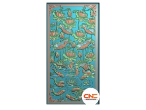 Mẫu jdpaint sen cá đứng đẹp mắt
