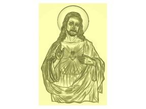Mẫu Jdpaint tranh chúa Jesus CNC 3D