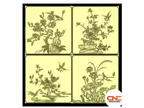 Mẫu jdpaint tứ quý đẹp mắt 2025