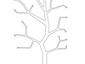 Mẫu kệ hình cây cắt cnc file cad và corel