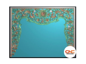 Mẫu khắc cnc Cửa võng tứ quý rồng hóa jdp