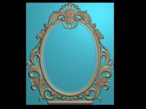 Mẫu khung gương hoạ tiết hoa văn đẹp