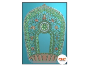 Mẫu lá đề phật cnc jdp đơn giản