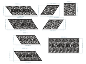 Mẫu lan can cnc 8 kích thước model dxf